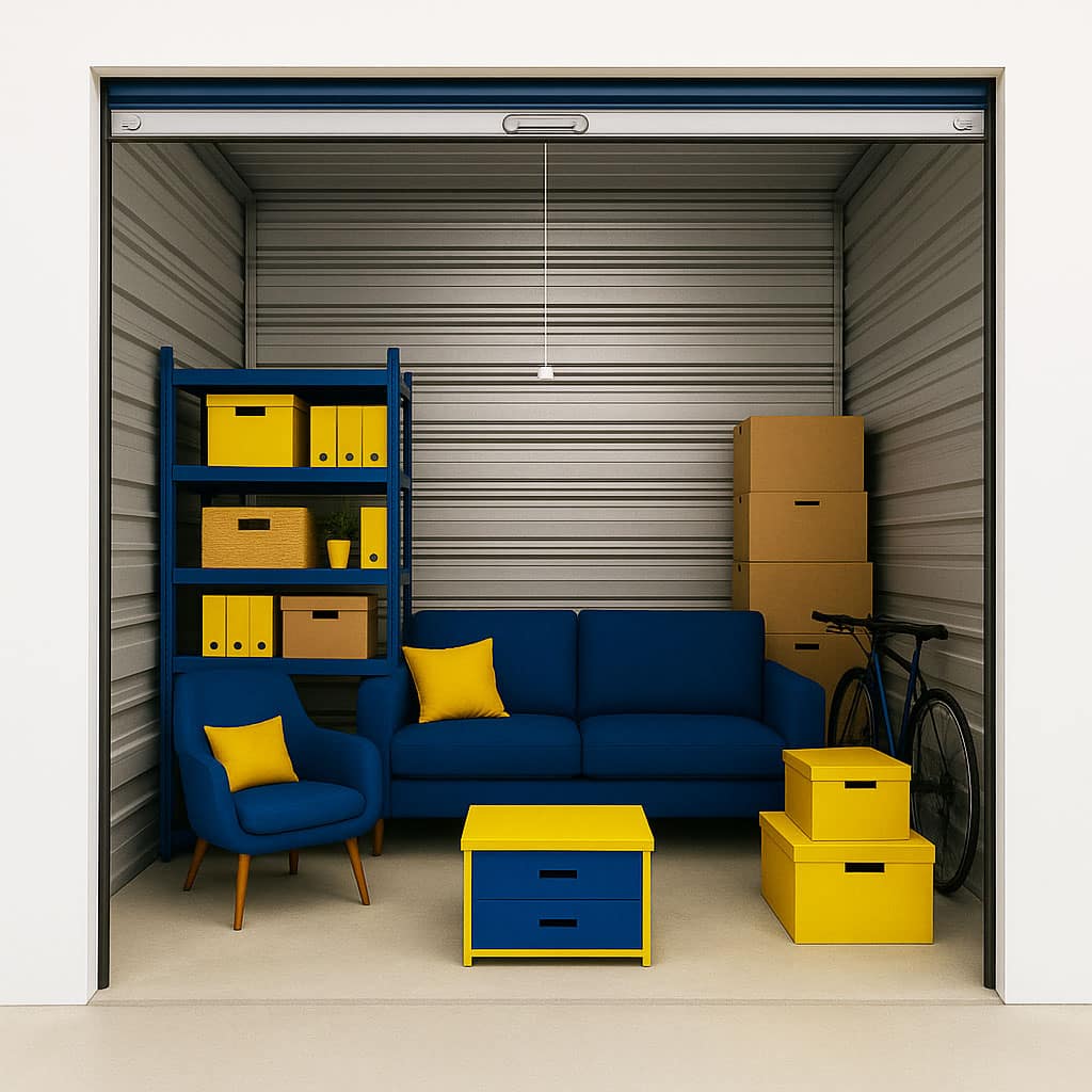 Clean and spacious self storage unit at All Access Storage Parksville