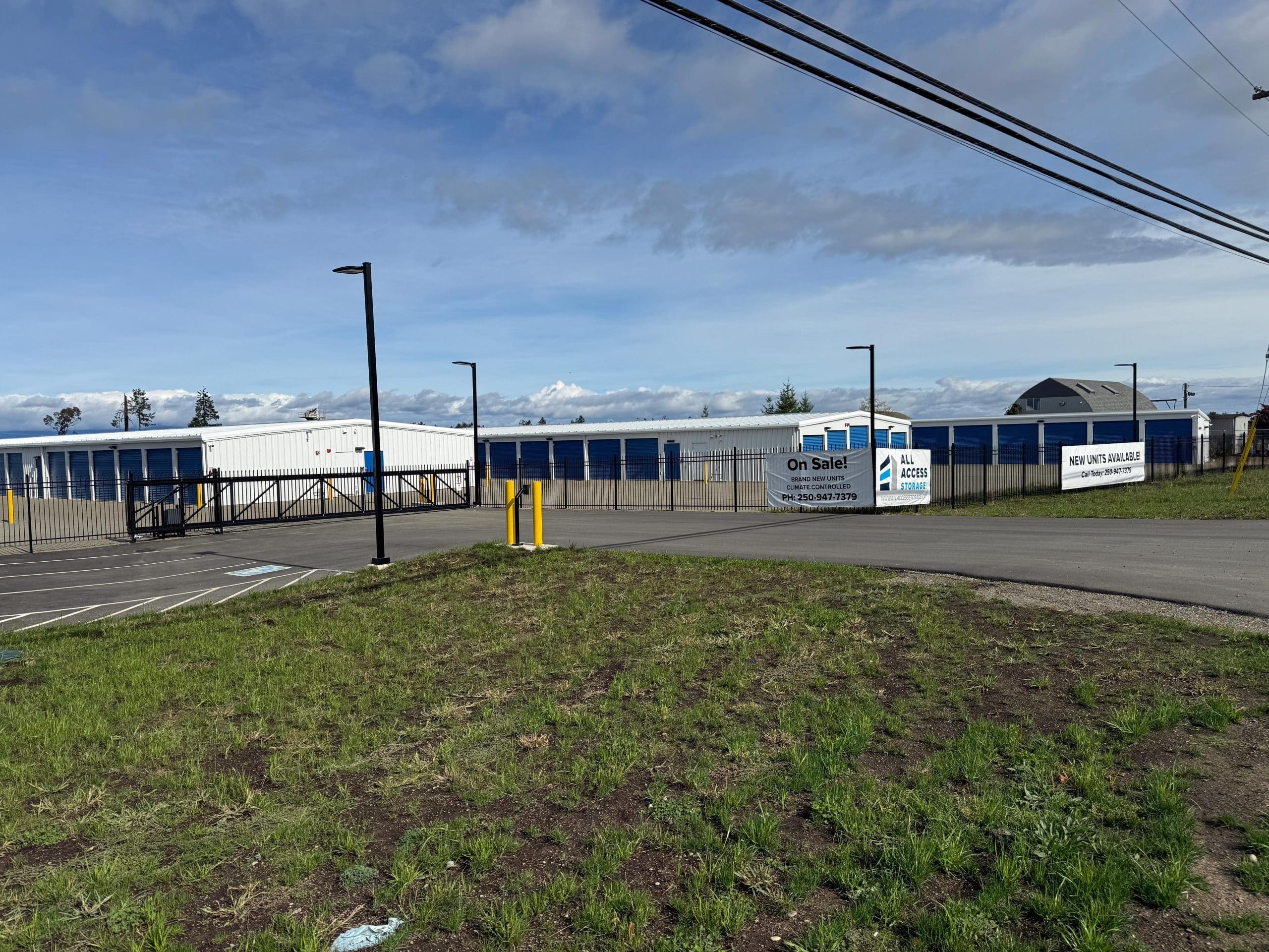 Secure self-storage units with wide aisles at All Access Storage Parksville