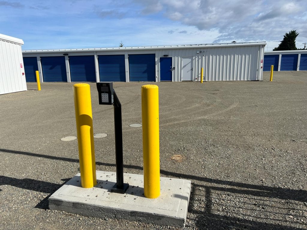 Gated storage facility with security cameras in Parksville