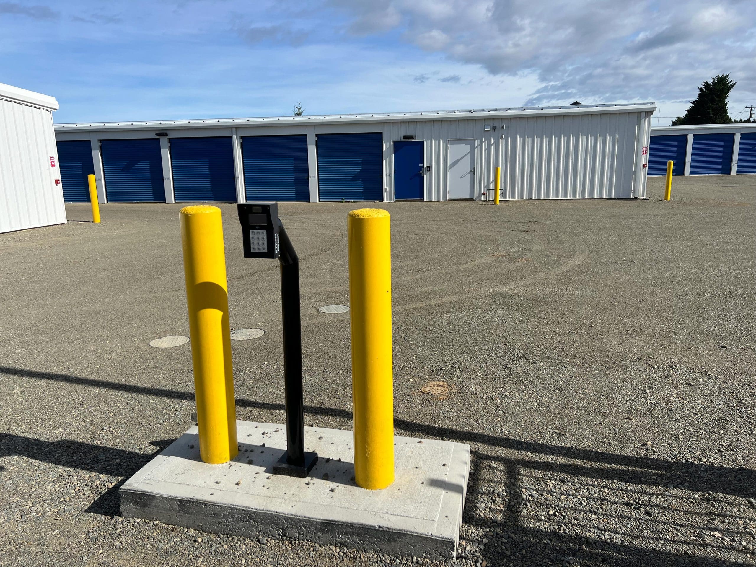 Gated storage facility with security cameras in Parksville
