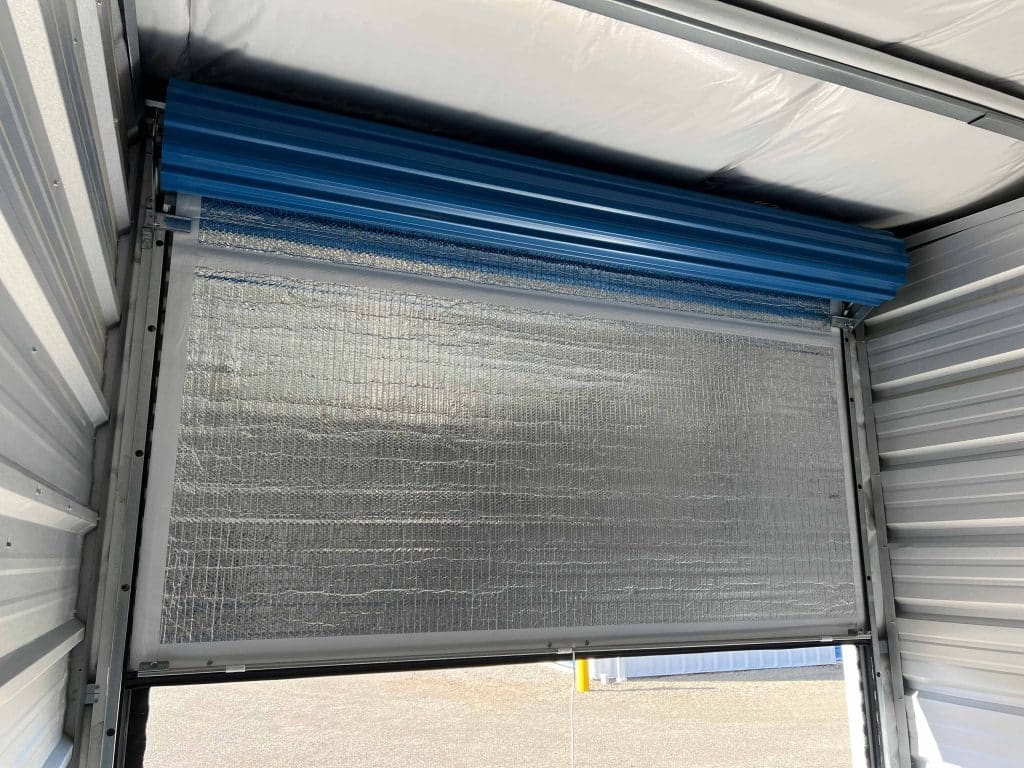 Outdoor storage facility with easy drive-up access and insulated doors in Parksville